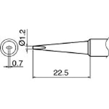 HAKKO白光烙铁头/1.2DL型HAKKO白光T18DL12（10 包装）
